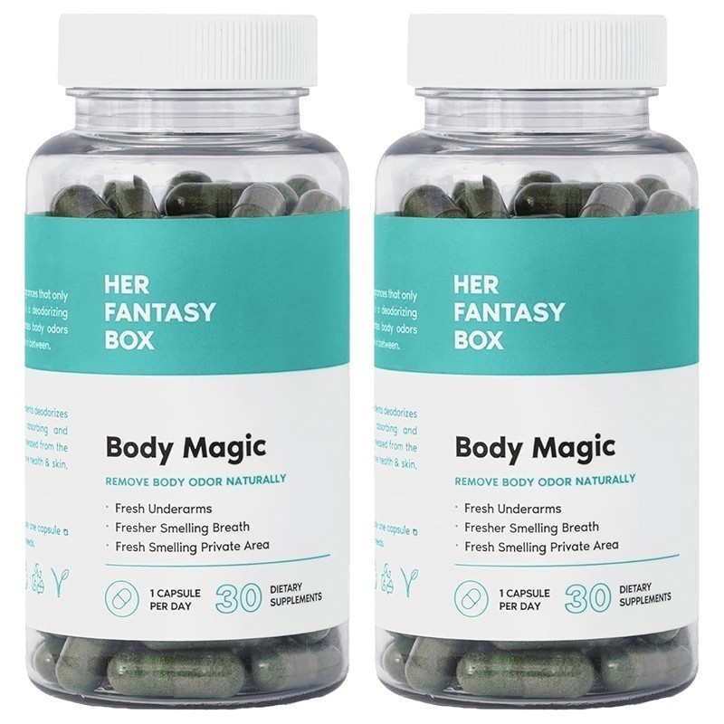 Her Fantasy Box Body Magic Chlorophyll Capsules-Gut & Skin Health,Energy Booster