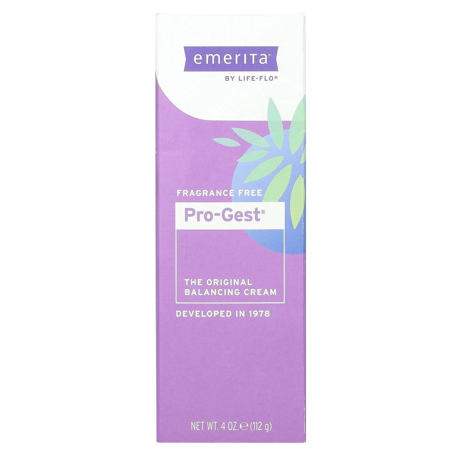 Emerita Pro-Gest Balancing Cream Fragrance Free 4 oz Each (Pack of 2)