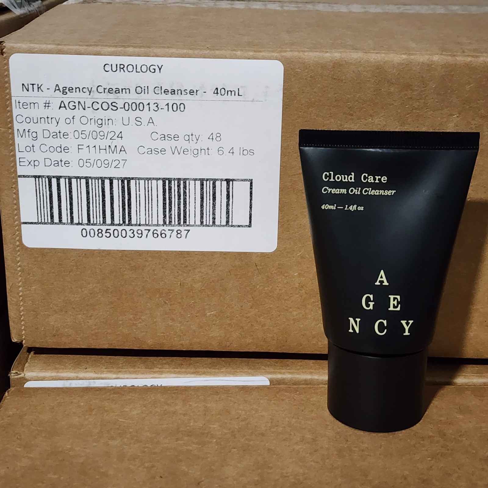 Agency Cloud Care Cream Oil Cleanser 1.4 fl oz Wholesale Bulk (Lot of 576 Count)