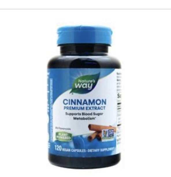 Nature’s Way Cinnamon – 60 Vegan Caps Blood Sugar Support ❤️ (New/Sealed)
