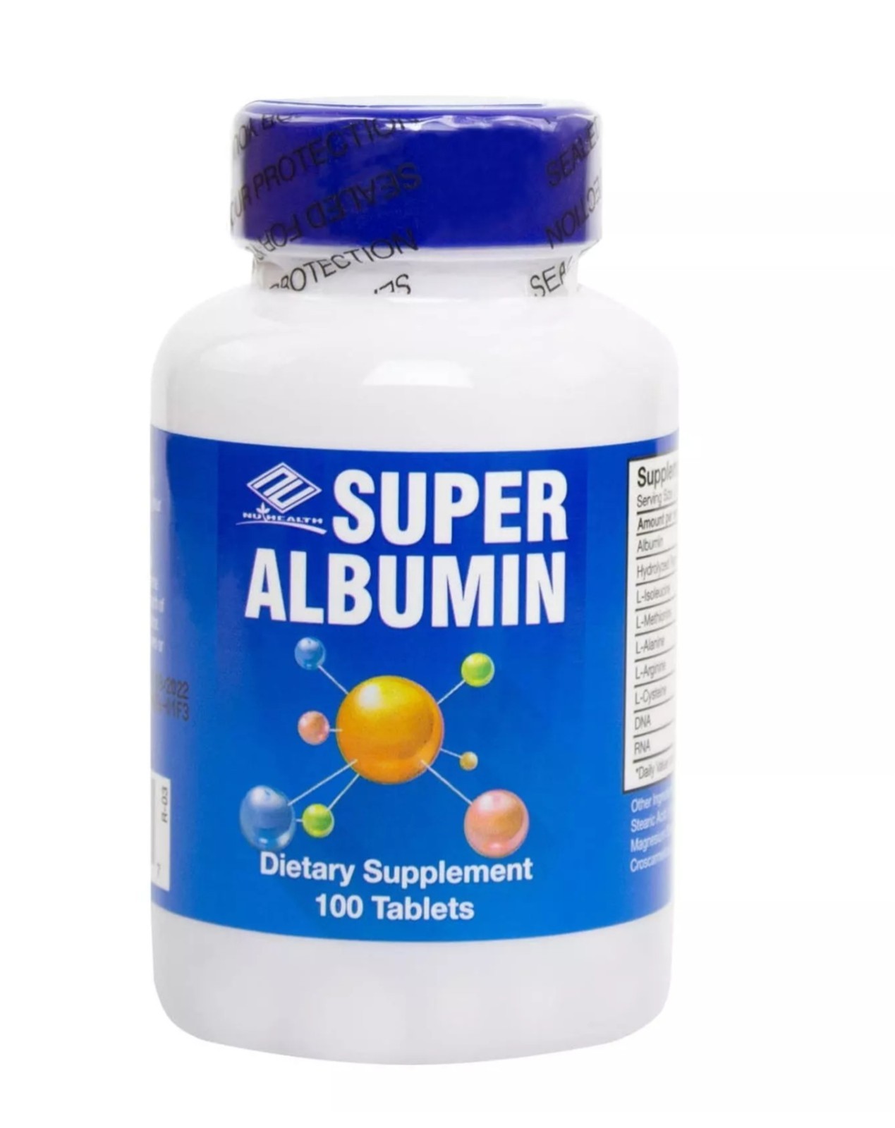 NuHealth Super Albumin 100 Tablets