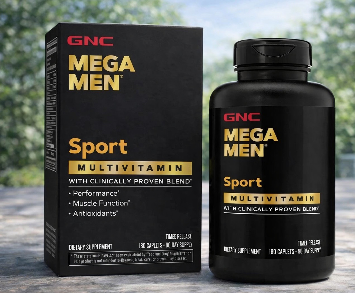 GNC Mega Men Sport 180 Caplets 2days fast end free shipping.