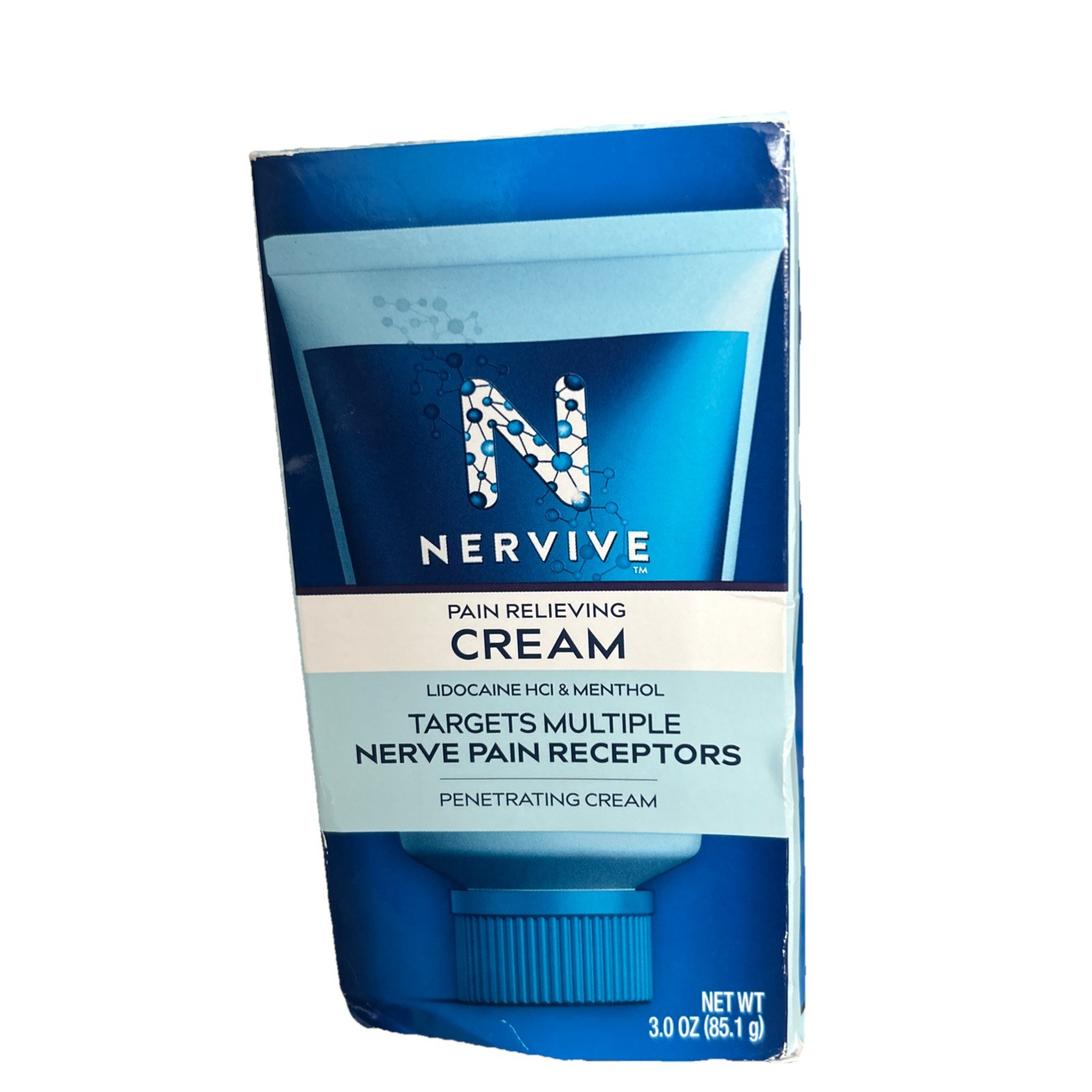 NERVIVE Pain Relieving Cream 3oz Ea Targets Multiple Nerve Pain Exp: 12/27