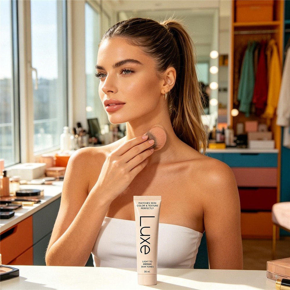 Luxe Color Changing Foundation,Instantly Adapts to Your Skin Tone – Medium 30ml