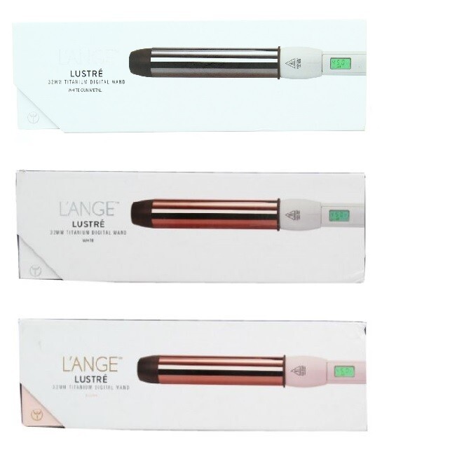 L’Ange Lustre Titanium Curling Wand, 32MM, Adjustable Heat, Digital Display