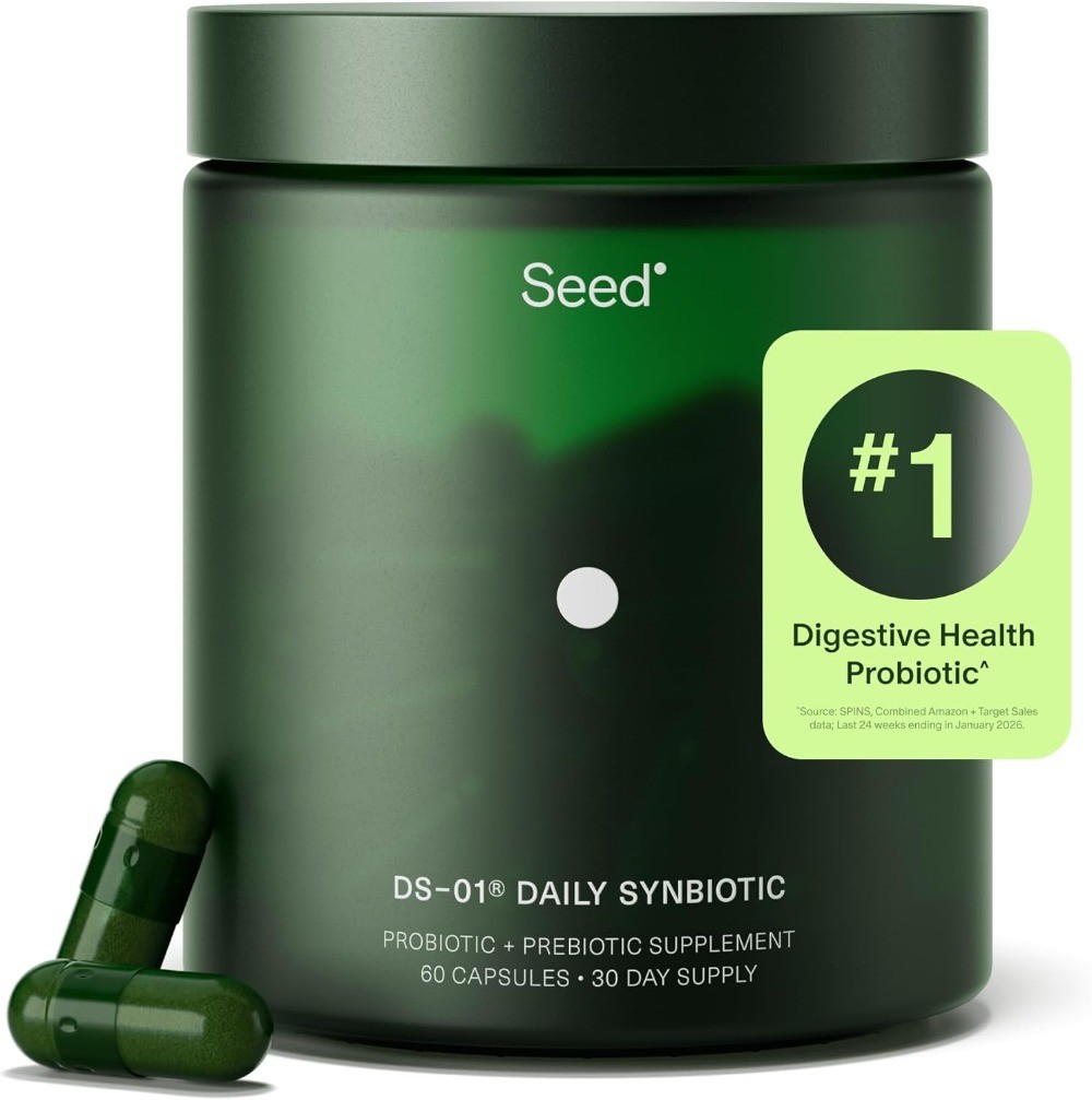 Seed DS-01 Daily Synbiotic – Digestive & Gut Health – 60ct (30-Day)