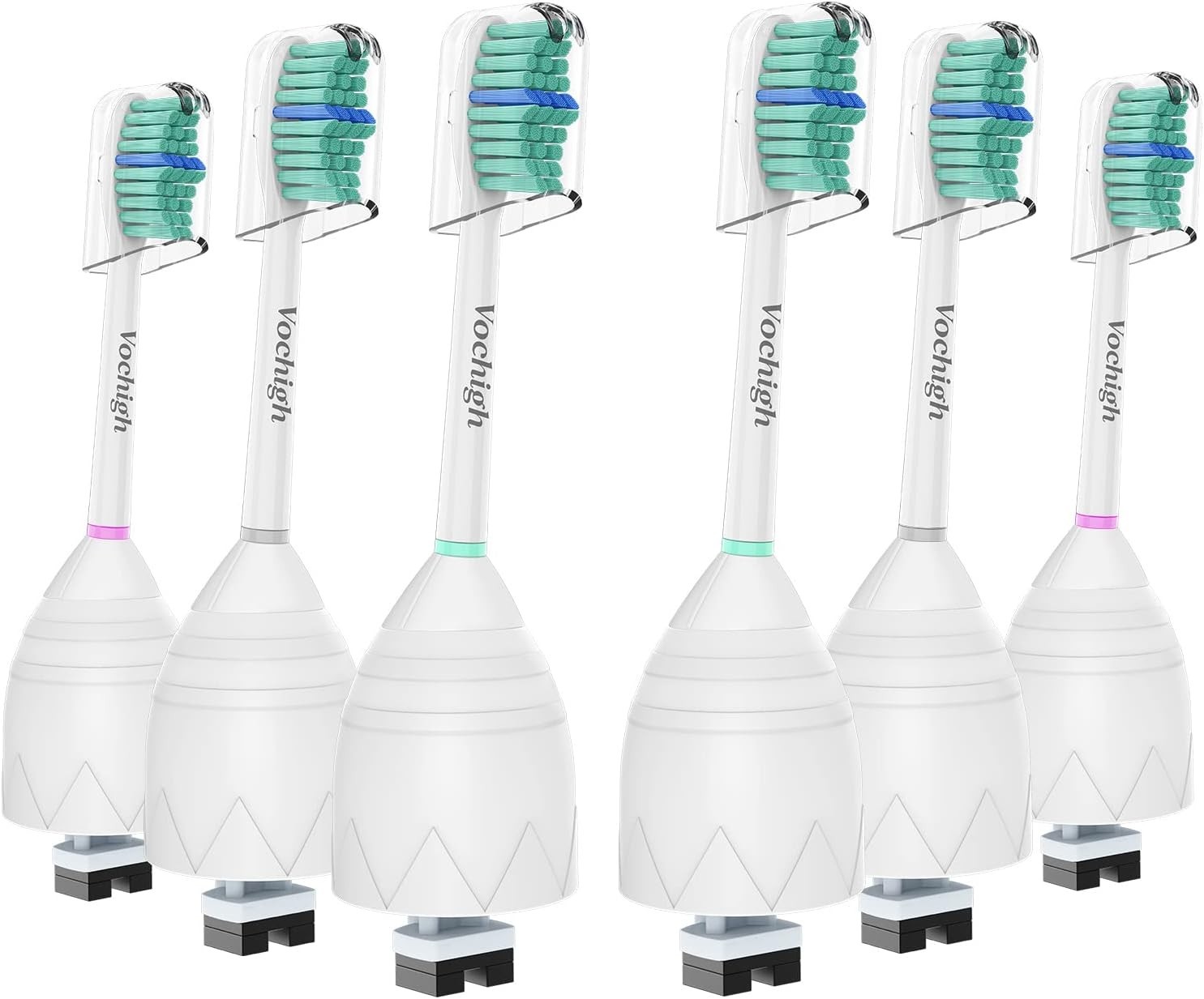 6 Pack Philips Sonicare Replacement Toothbrush Heads for e-Series – Green