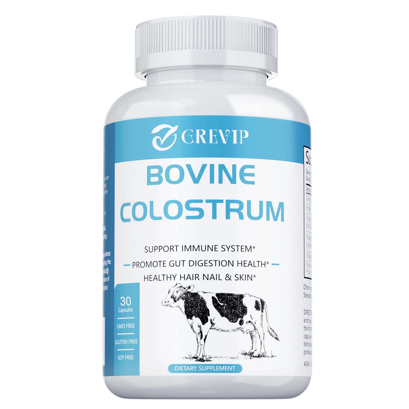Bovine Colostrum 1000mg – Probiotic, Omega-3 – Immune System Support, Gut Health