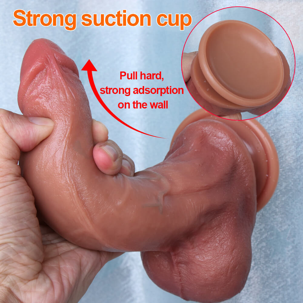 Squirting Ejaculating Lifelike Feeling Realistic Dong 8 Inch Flesh Suction Cup