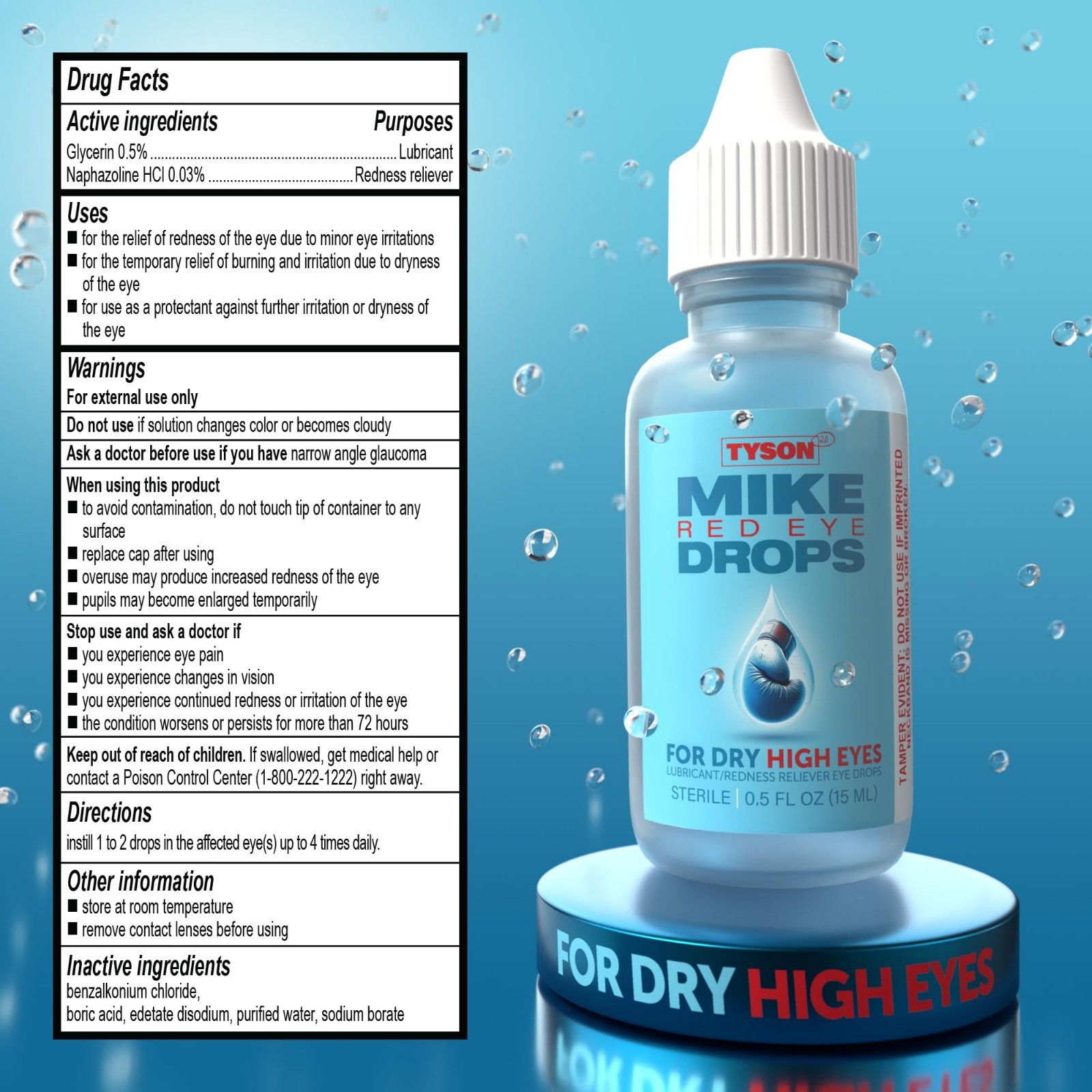 Max Strength Red Eye Drops – Fast-Acting Relief for Itchy, Dry, Irritated Eyes,