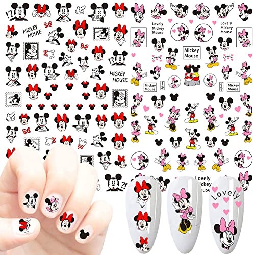 Cartoon Nail Art Stickers Cute Cartoon Nail Decals 3D Self-Adhesive Nail Art