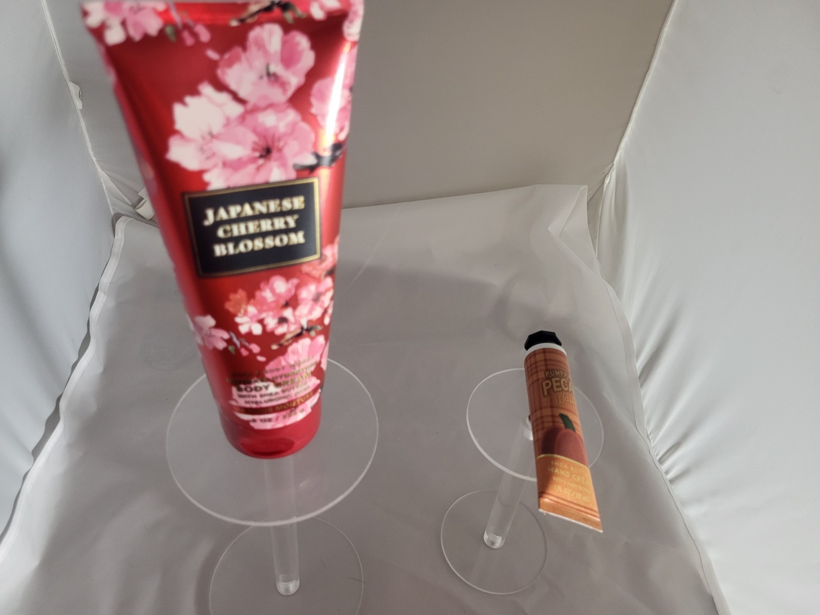Bath & Body works JAPANESE CHERRY BLOSSOM Lotion 8 oz And Pumpkin Pecan Waffle