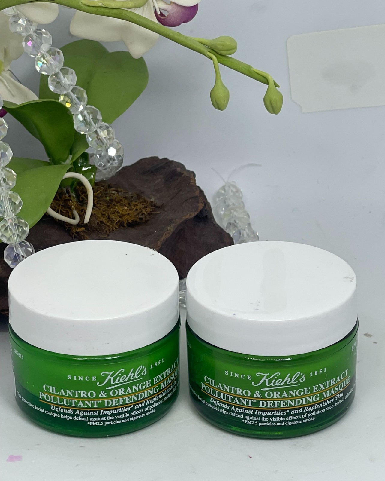 2x Kiehl’s Cilantro & Orange Extract Pollutant Purifying Masque Mask- .95 oz-New