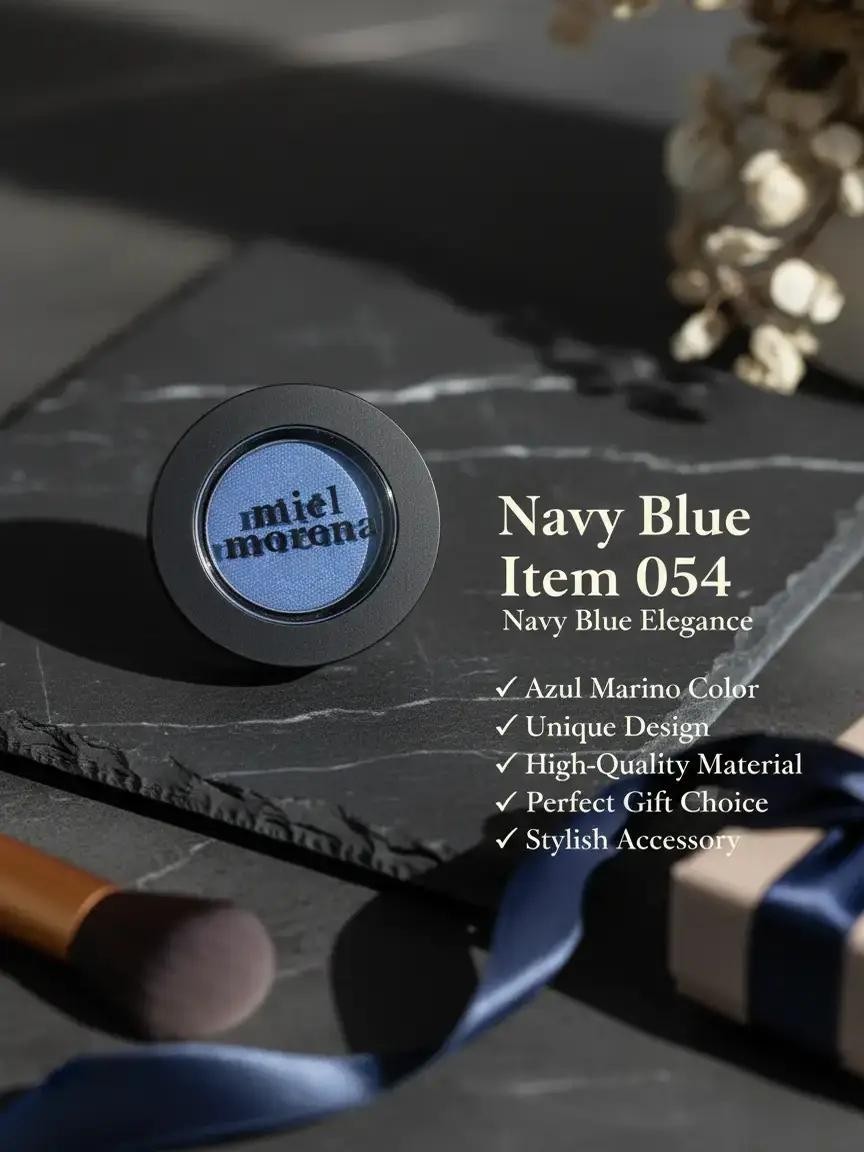 Azul Marino Miel Morena Eye Shadow or 054