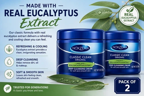 Noxzema Classic Clean Cream, Original Deep 2 Oz(2 PACK)
