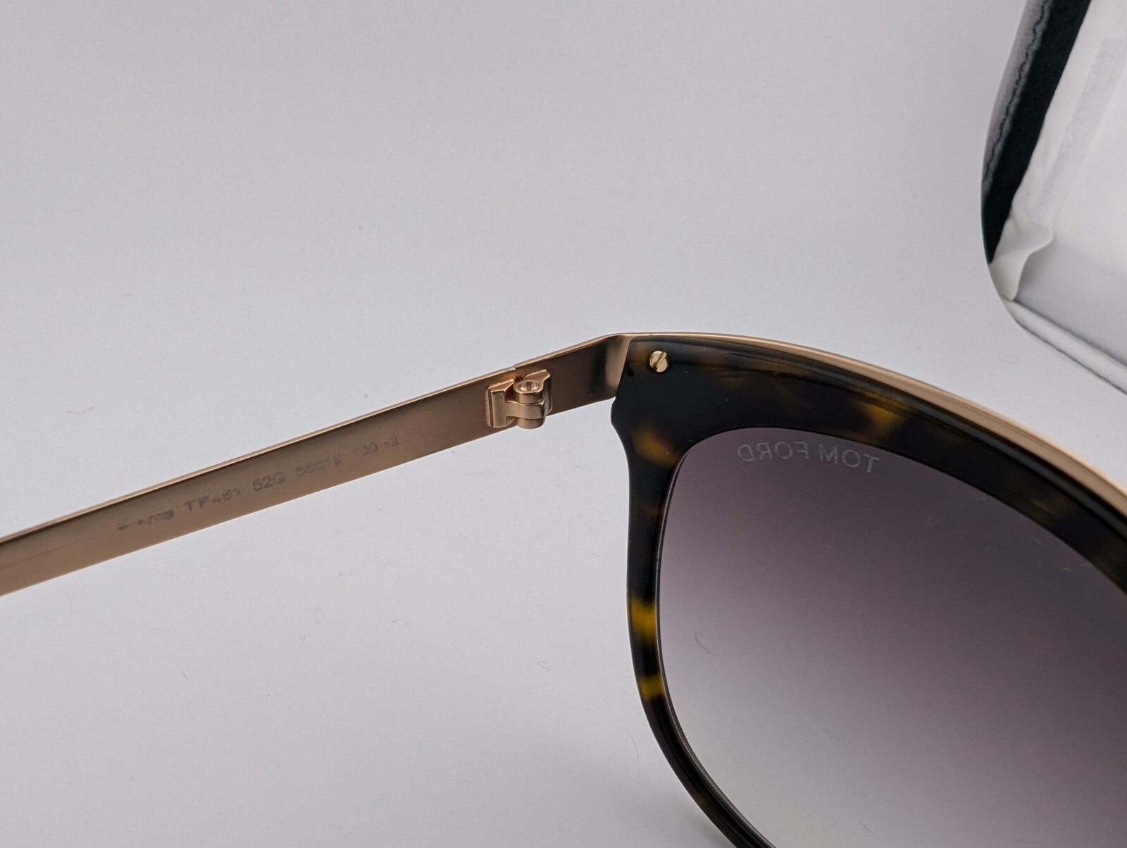 Tom Ford Eyeglasses, Frames Only, TF461, 52G, 56-19, Italy, Tortoise/Gold