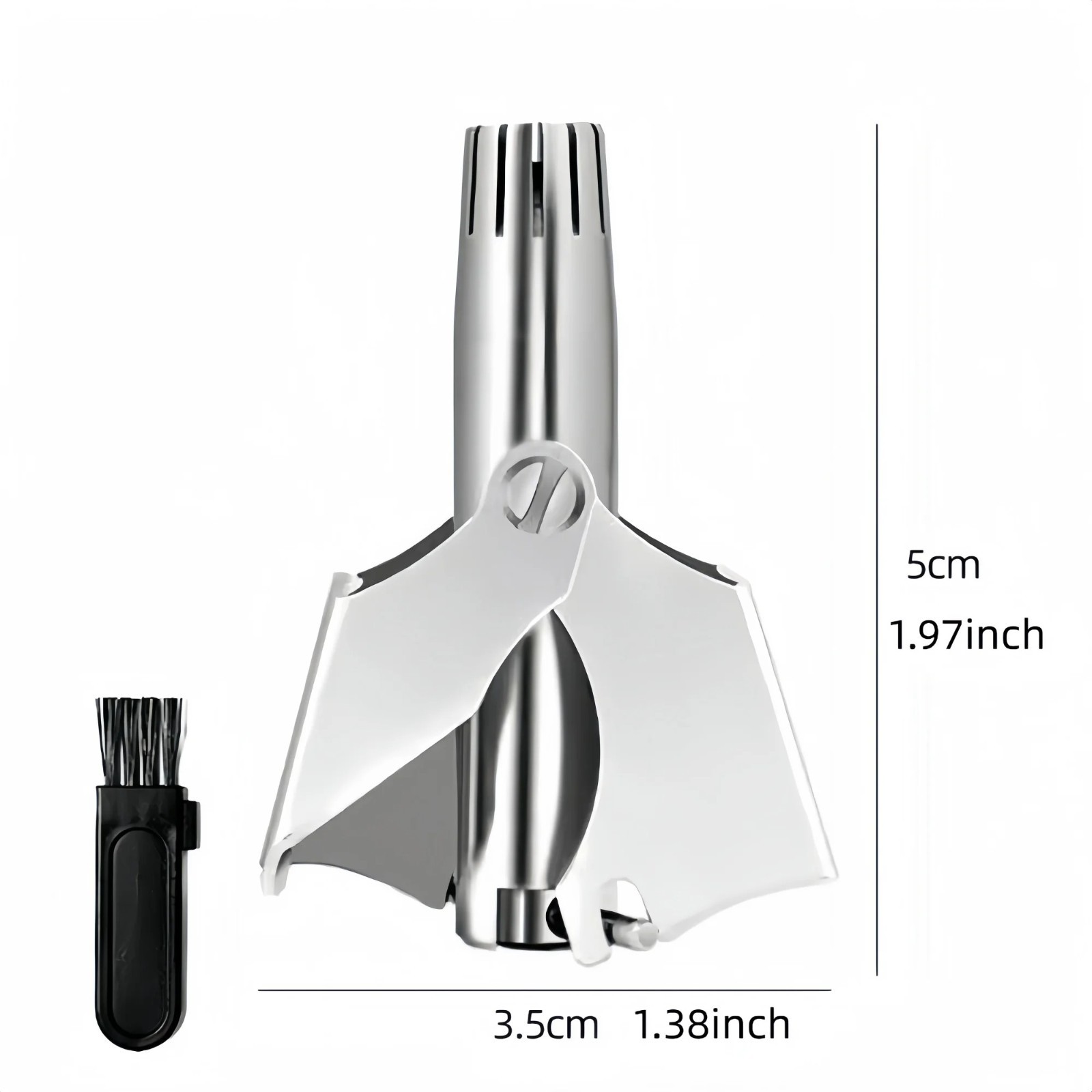 Portable Nose Hair Trimmer Stainless Steel Manual Ear Nose Hair Removal Tool
