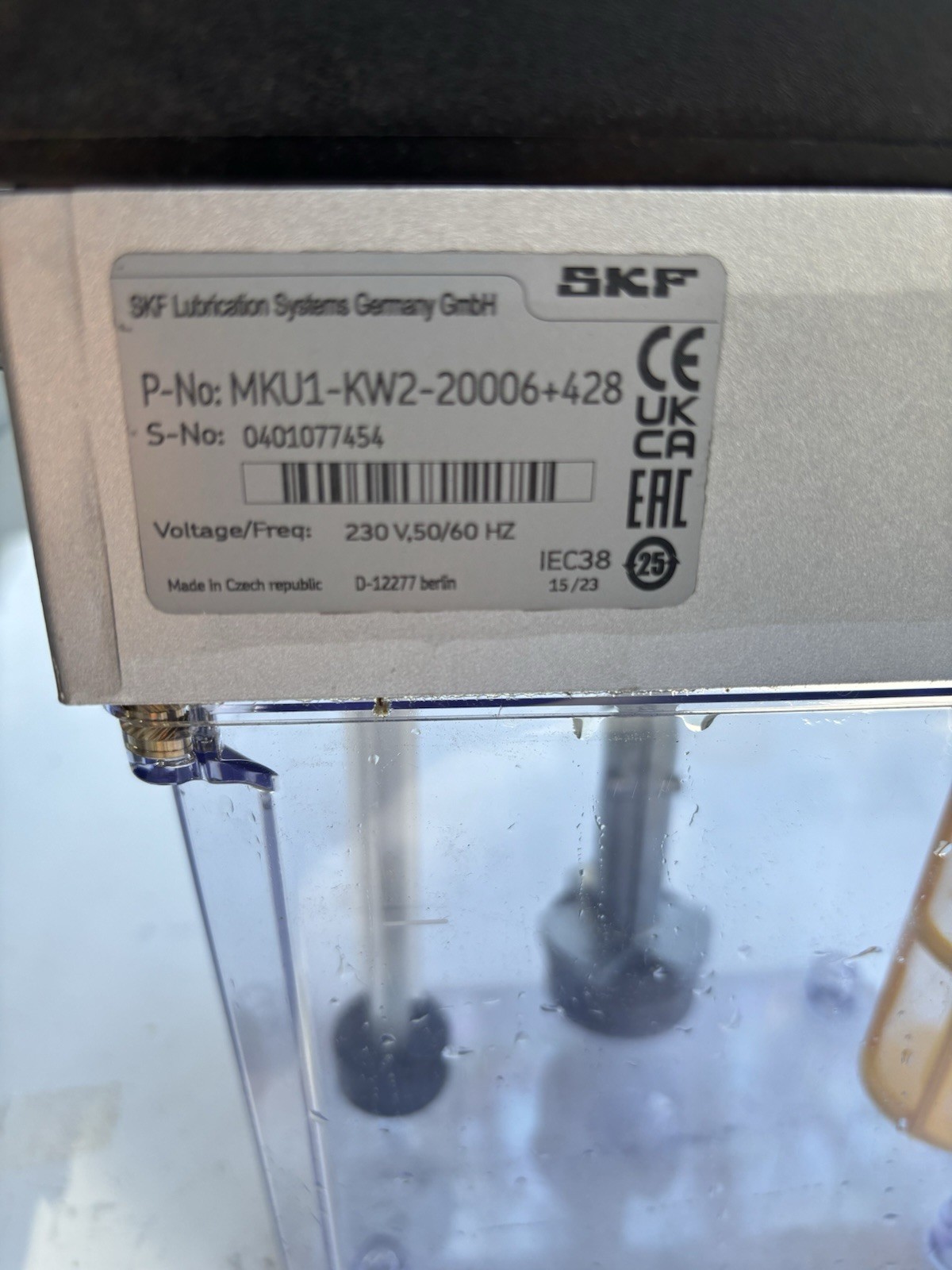 SKF Centralized Electric Gear Pump Lubrication System MKU1-KW2-20006 New