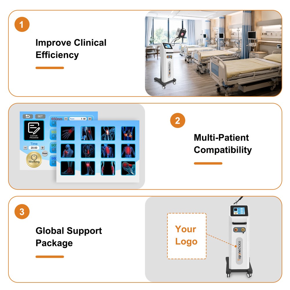 650nm+808nm+905nm+980nm Medical Low Level Laser Therapy Machine for Pain Relief