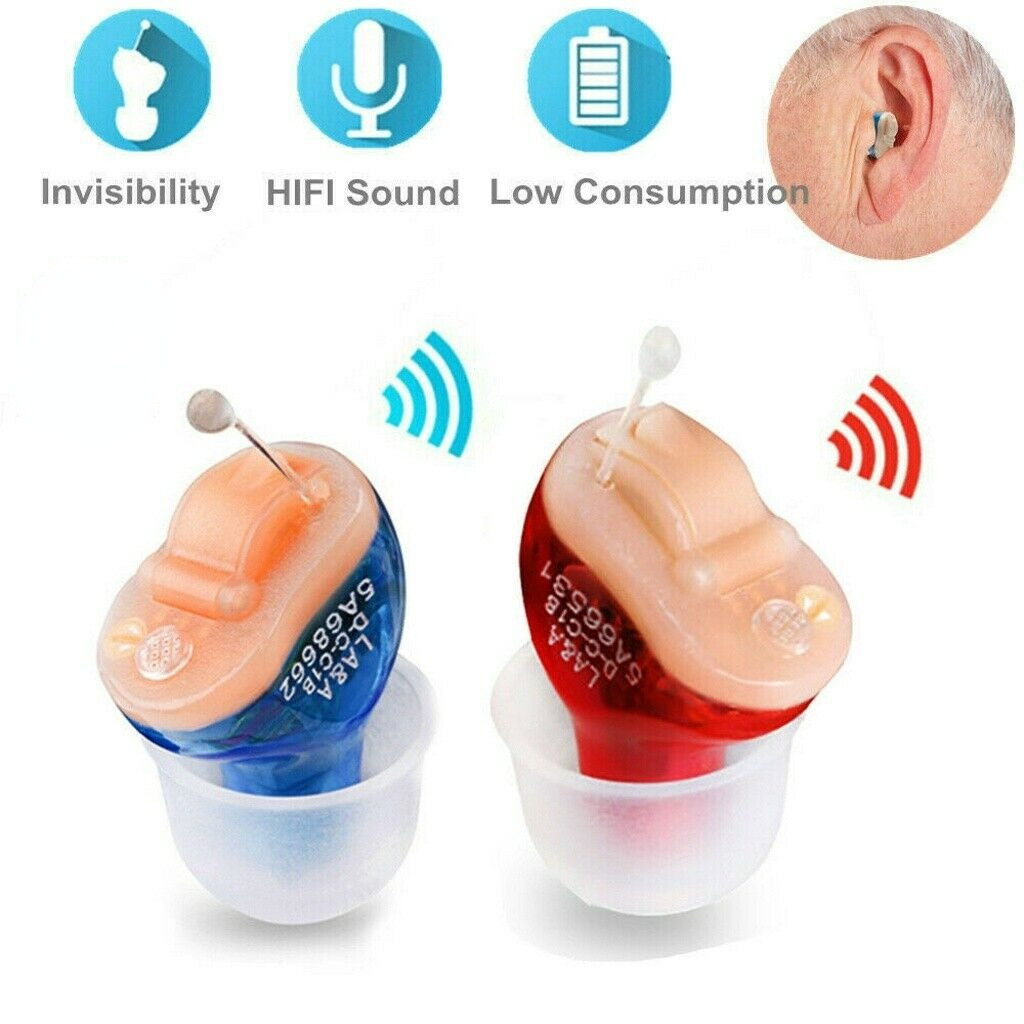 Hearing Aids With A10 Batteries Pair In Ear for Seniors Personal Sound Amplifier
