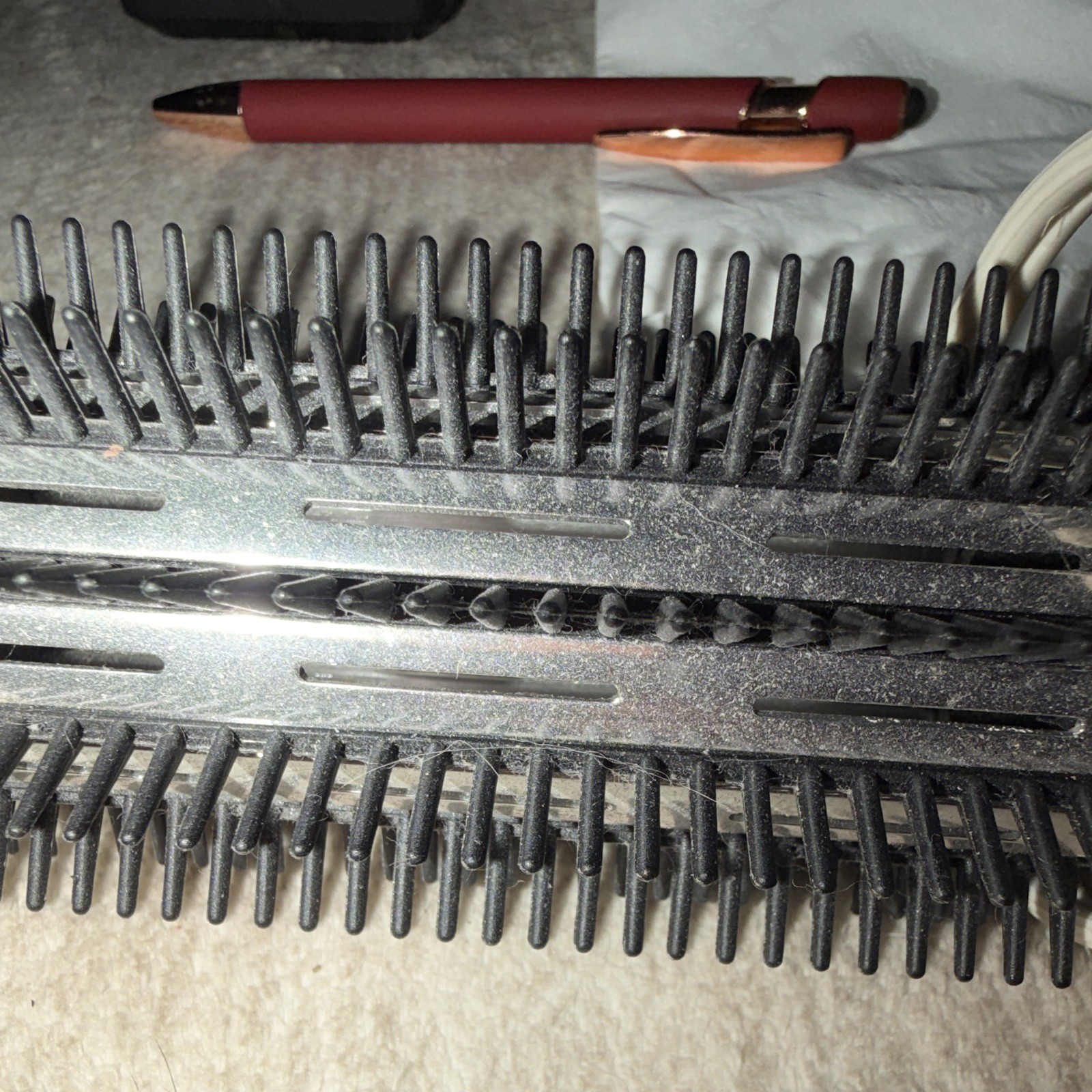 Conair Champion Curling Brush 1 in Barrel Adjustable Heat 20W White BC03R