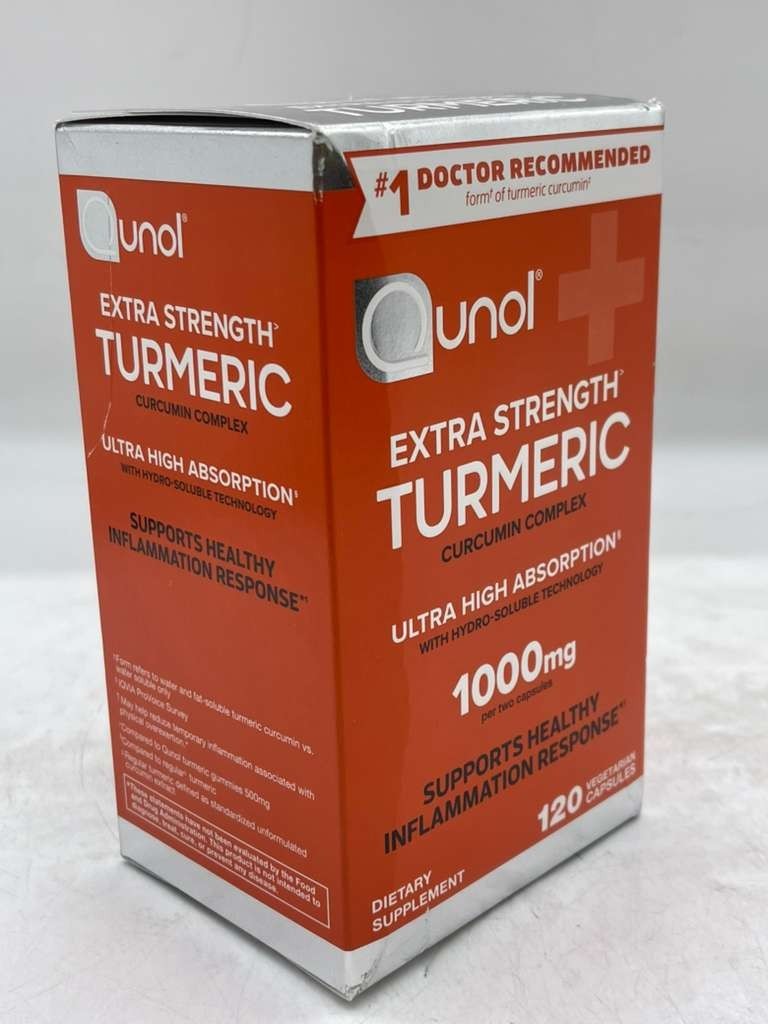 Qunol Extra Strength Turmeric Curcumin 1000mg Ultra High Absorption- NEW