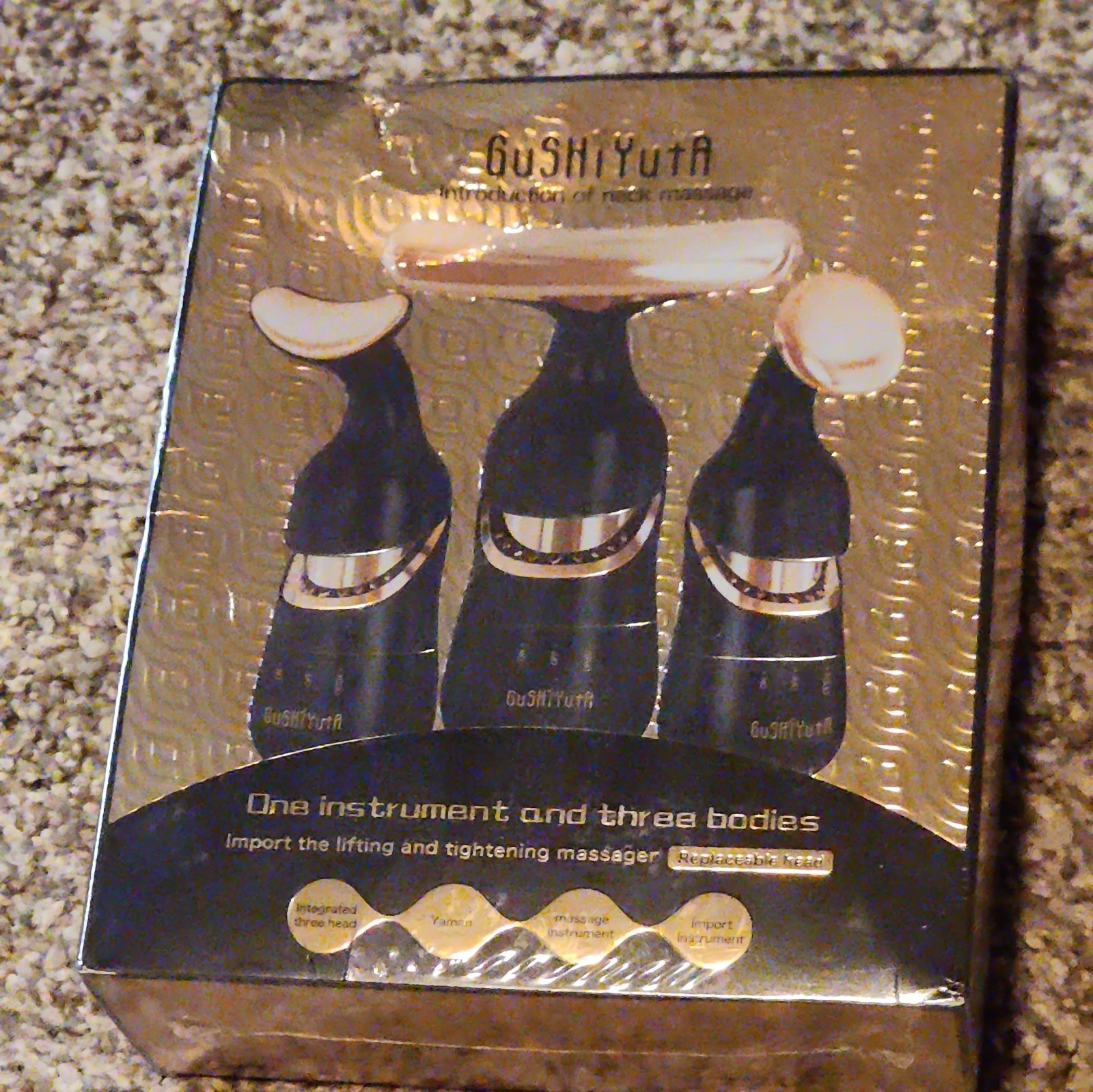 Facial Massager- Gushiyuta 3 in 1 Facial Massager Box Is Sealed But Some Damage