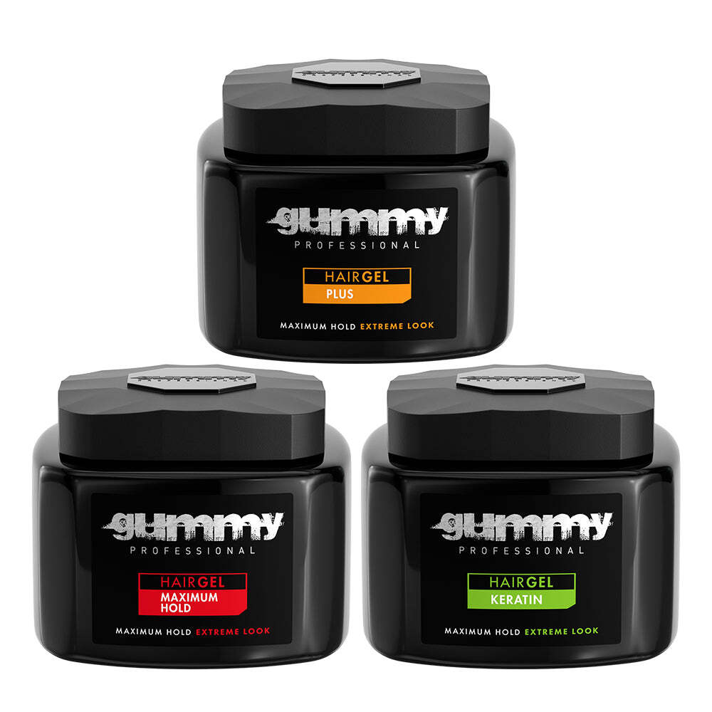 GUMMY Hair Gel, 700ml – Maximum Hold, Keratin, Plus – FAST Shipping