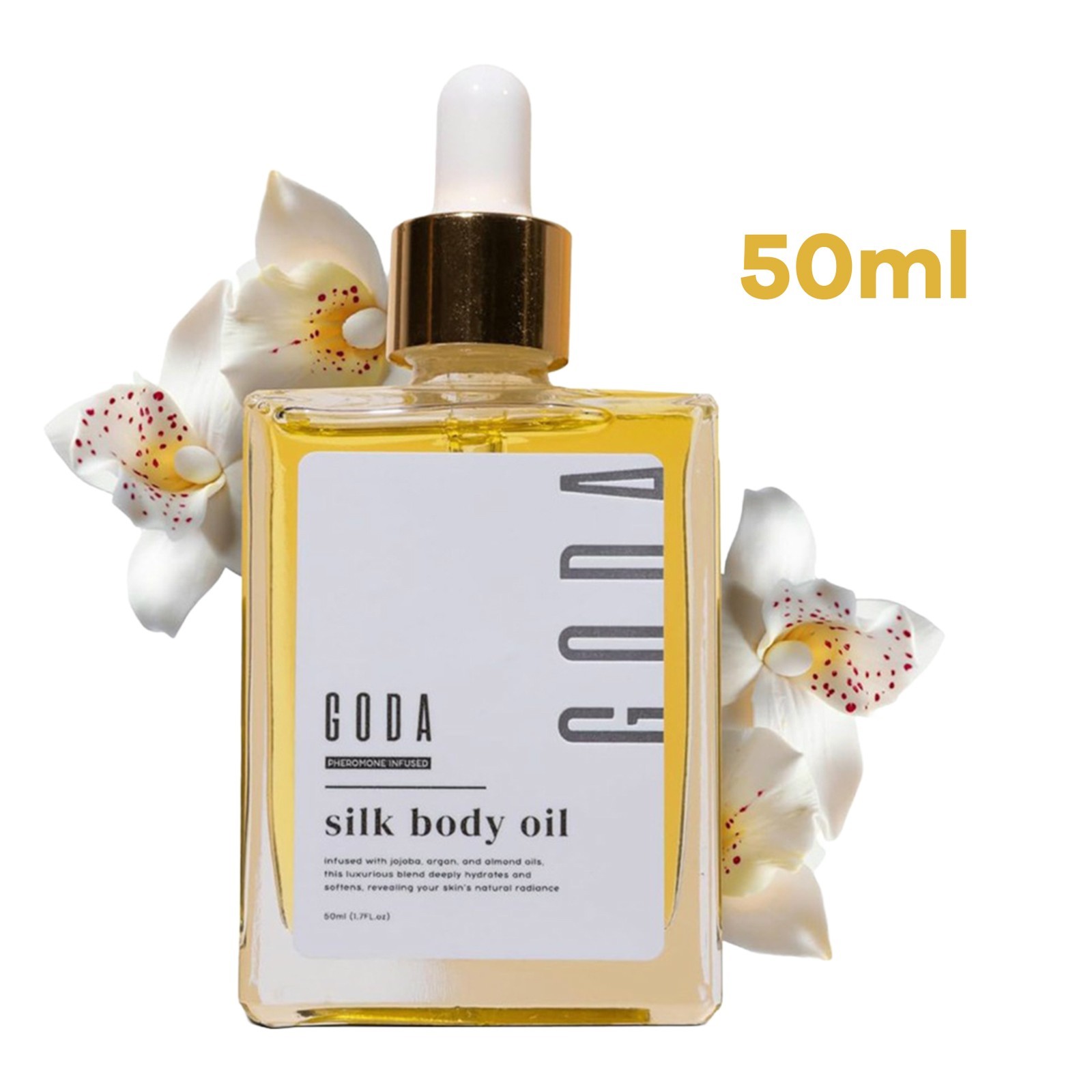 GODA 1~3PCS Silk Body Oil,Silk Body Oil,Perfume Oil,Bath Shower Oil Smooth Derma