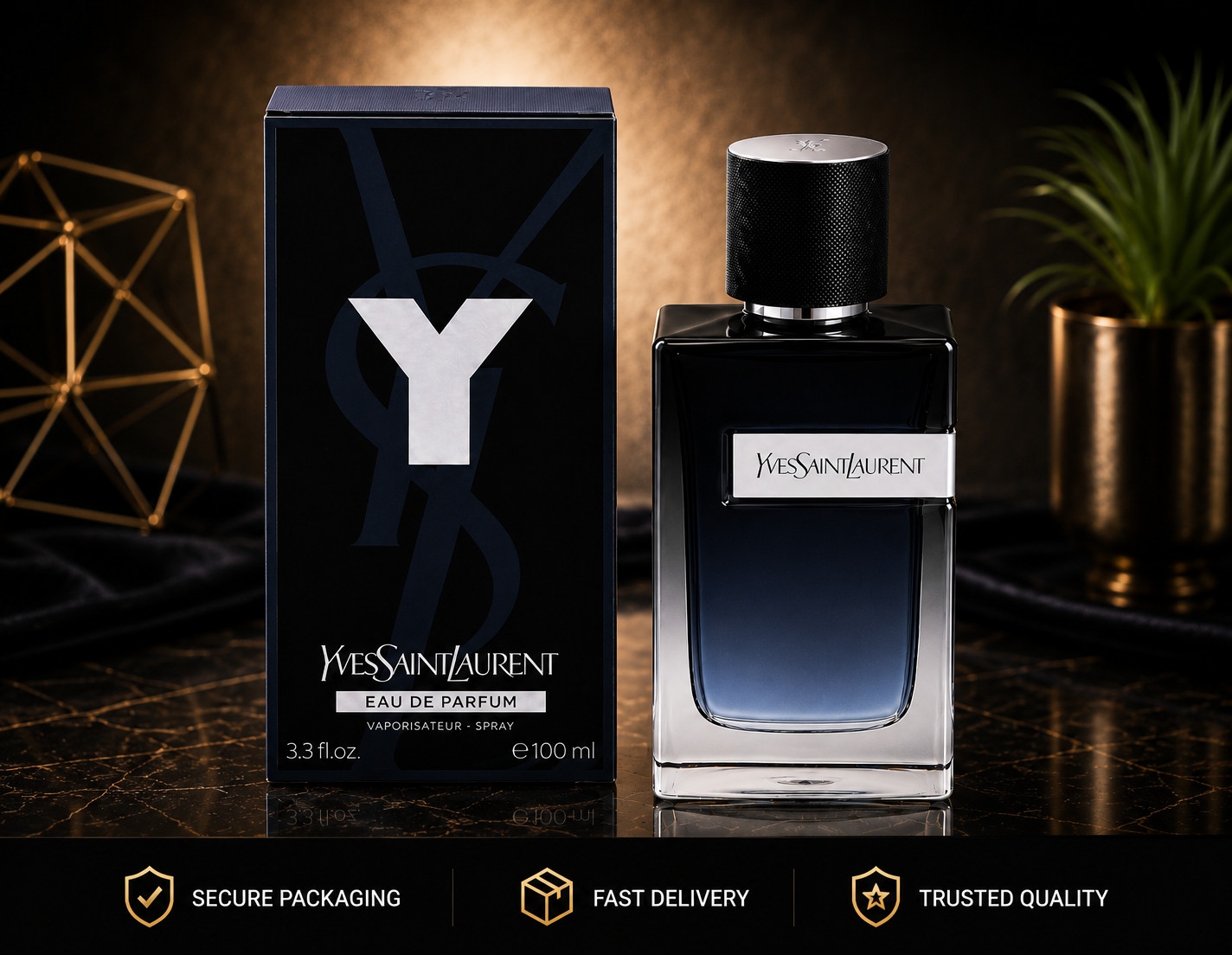 Y Eau de Parfum Spray for Men 3.3 oz / 100ml Sealed Retail Box