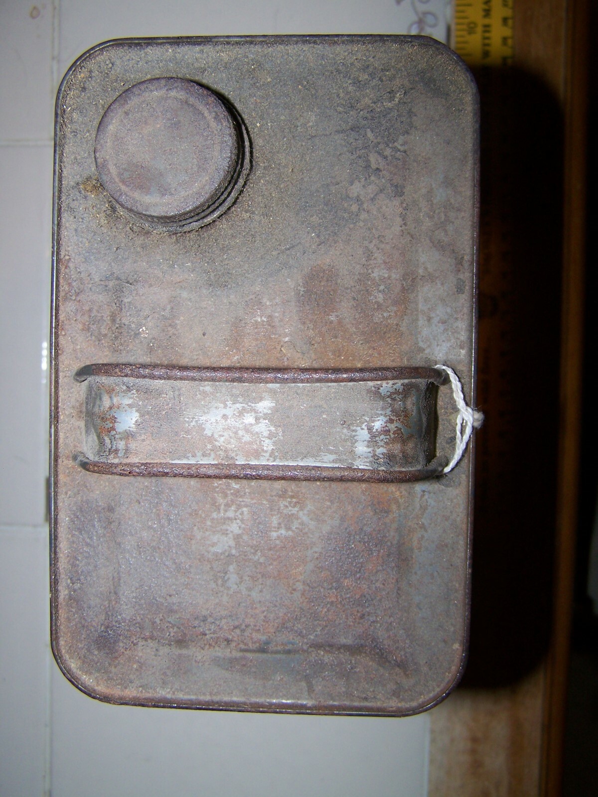 Kellogg’s Perfected Tasteless Castor Oil Tin Can Blue silver