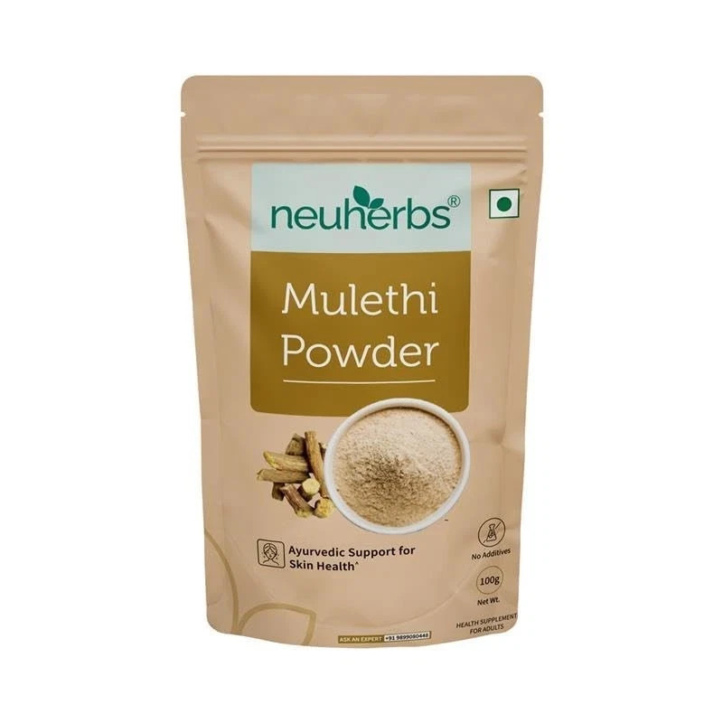 Neuherbs Mulethi Powder 100g Glowing & Healthy Skin Boost Immunity 100g