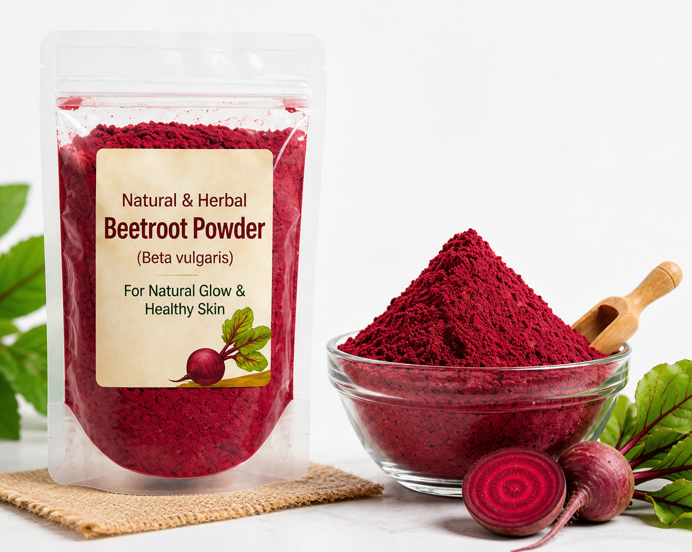 THH Natural Herbal Beetroot Powder for Face & Skin (Beta Vulgaris)