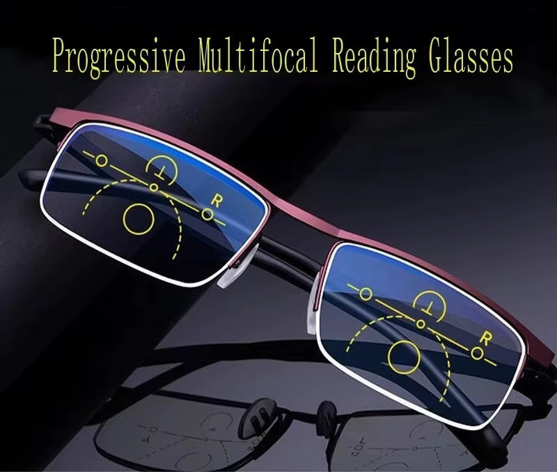 German Style Multifocal Readers +1.00-+4.00 Unisex Reading Glasses