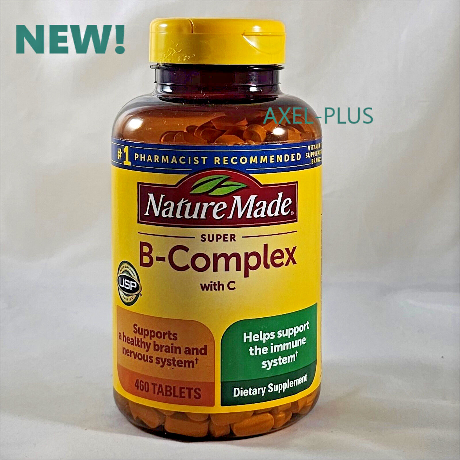 Nature Made Super B-Complex with Vitamin C & Folic Acid, 460 tablets