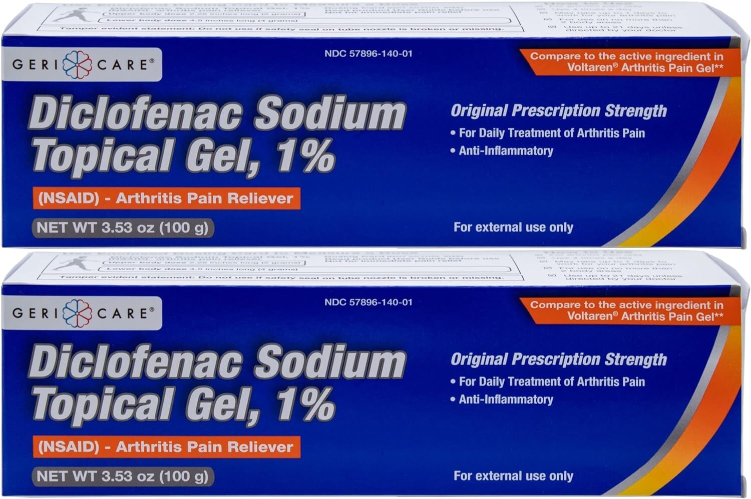 Arthritis Pain Reliever GeriCare Tropical Gel 100 g(Pack Of 2)