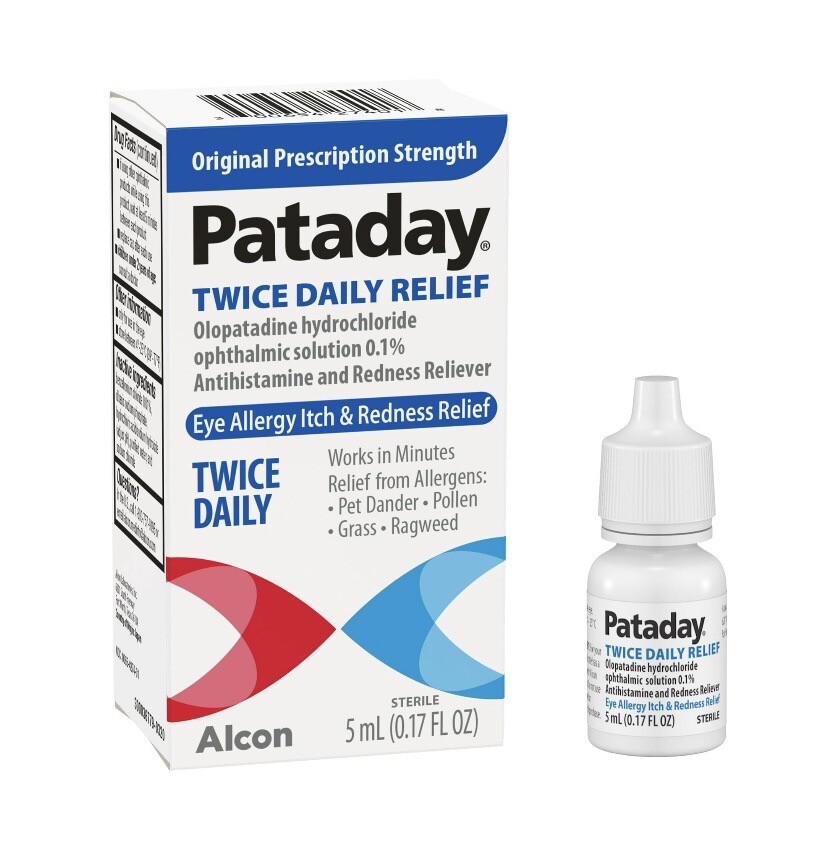 PATADAY Twice Daily Relief Eye Drops Allergy Antihistamine 5 mL {Exp:01/2028+}