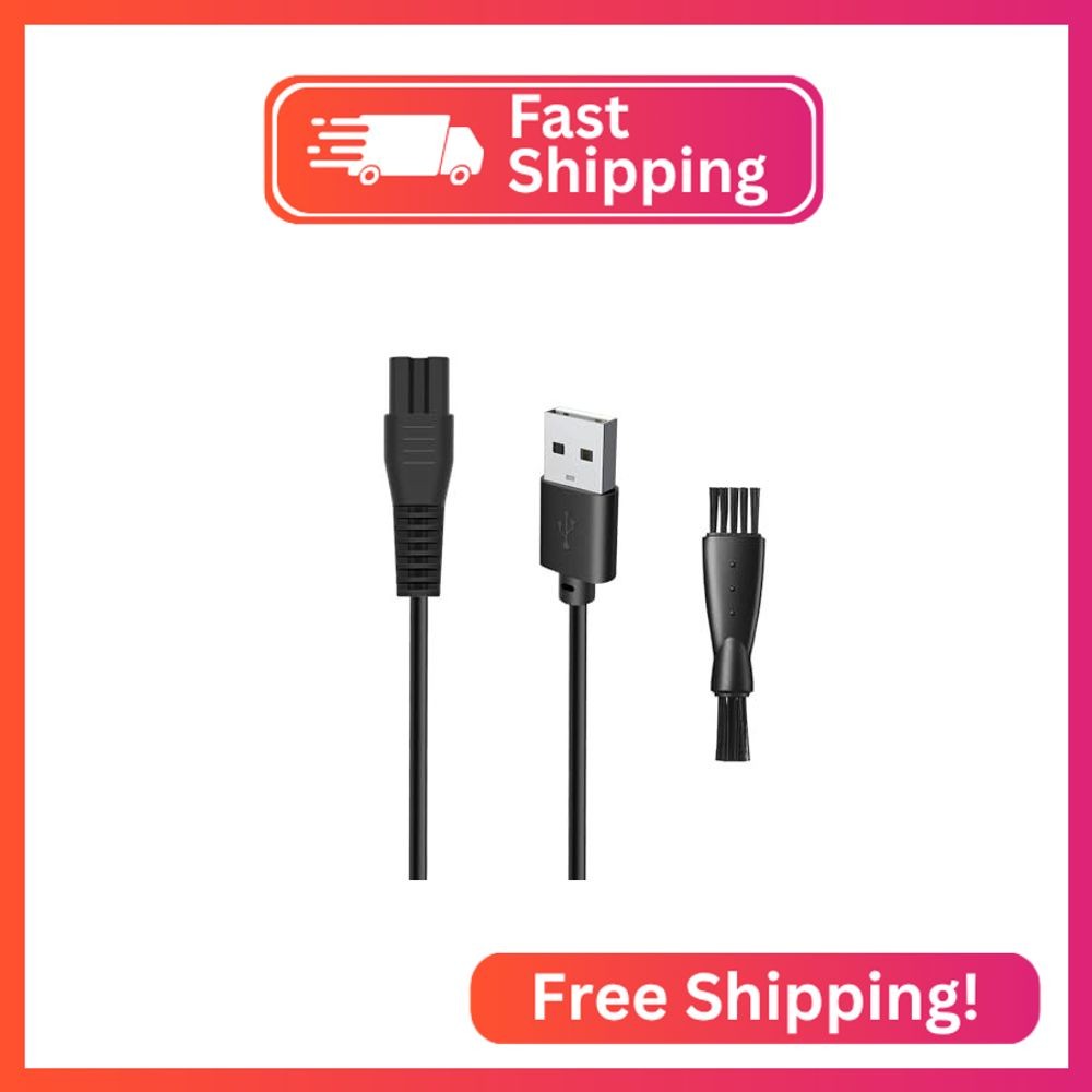 5V USB Charger Cable for Freebird Head Shaver Kit, wotdmu Charger Cable Compatib