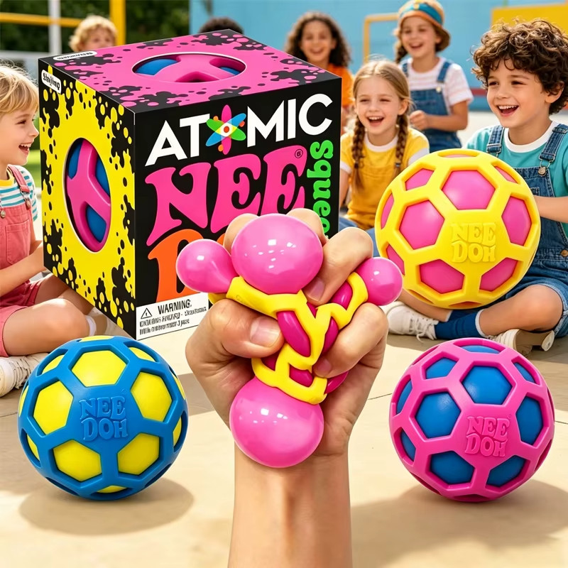 NeeDoh Squishy Schylling Atomic Stress Relief Ball Squishies Blind Box Stress
