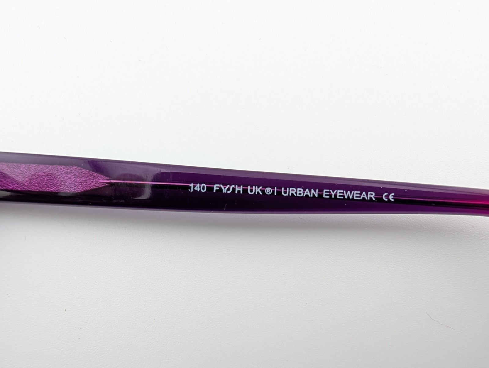 Fysh Urban Eyewear Eyeglasses, Frames Only, 3554 628, 54-15-140, Plastic, Purple