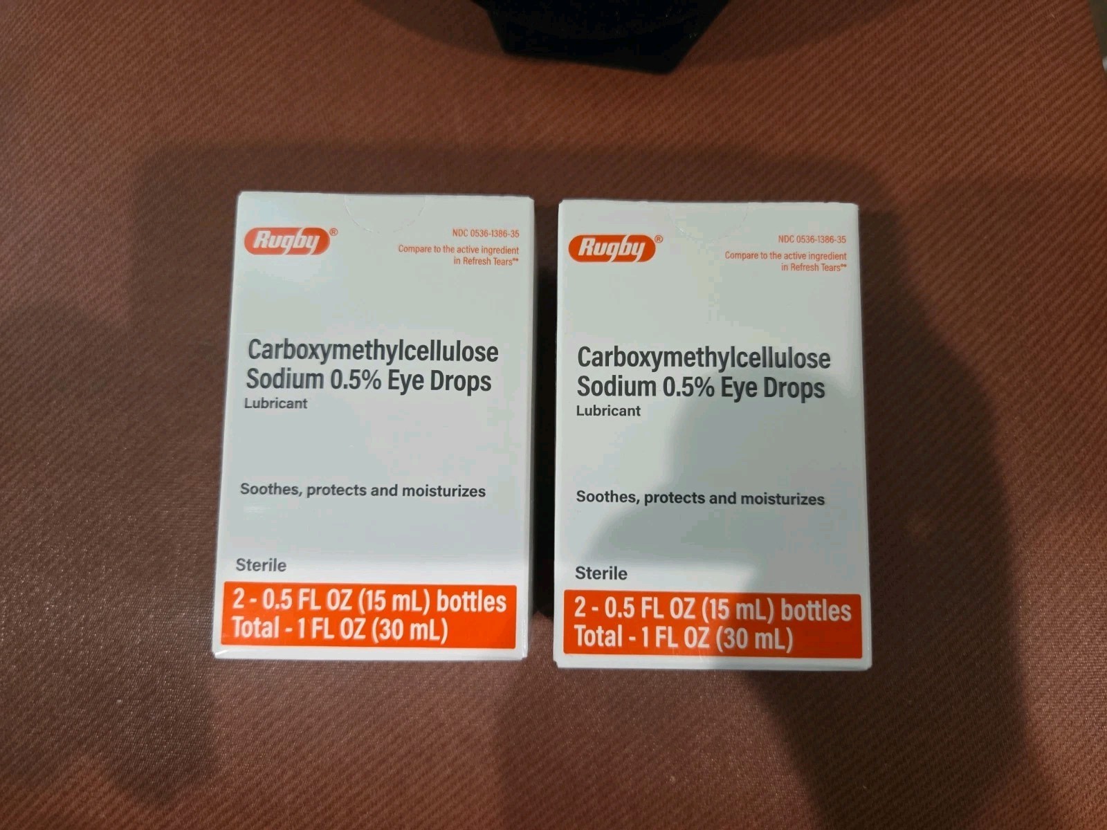 Carboxymethylcellulose Sodium 0.5% Eye Drops**LOT OF 2** Sealed Boxes. EX 3/2028