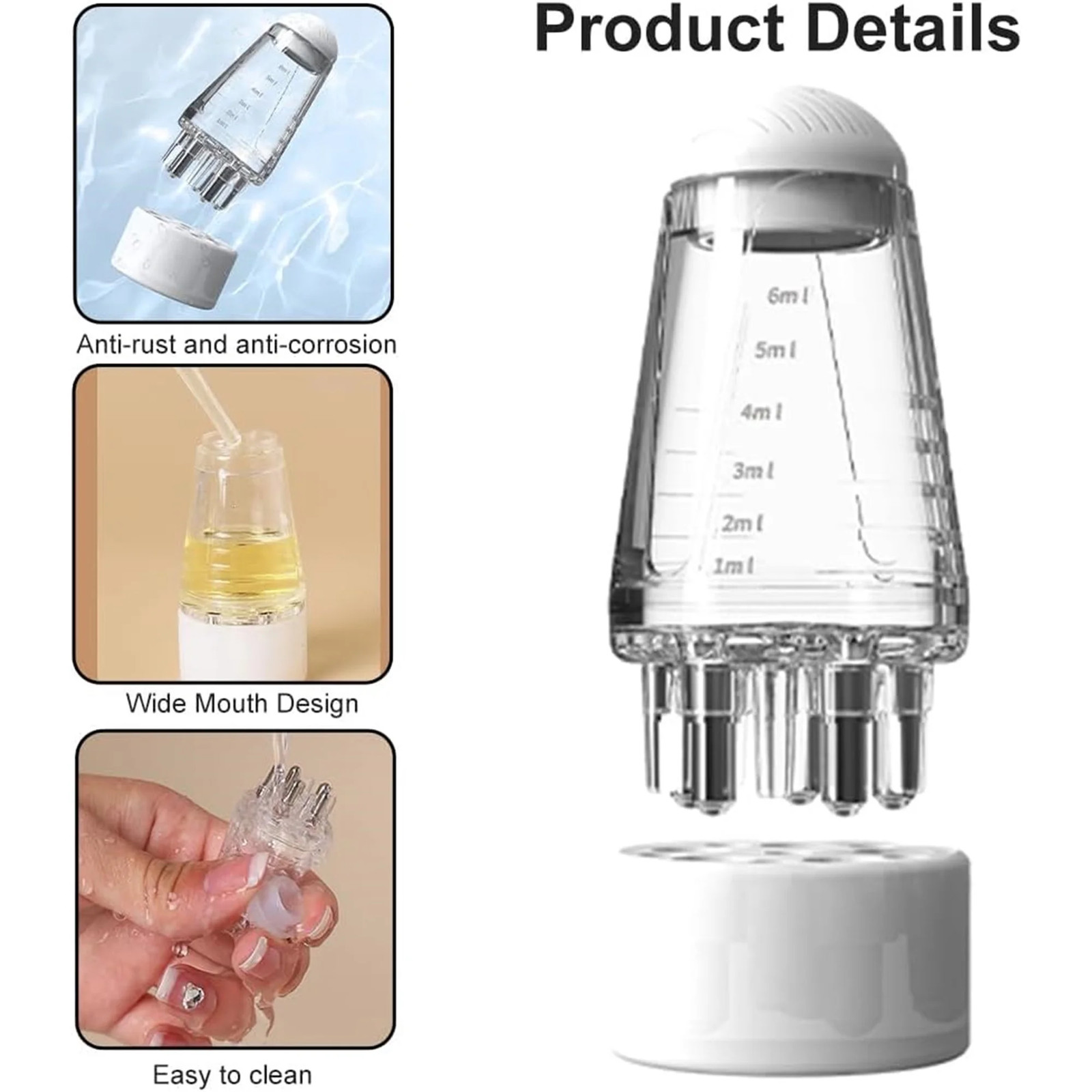 Mini Portable Scalp Applicator Liquid Comb Hair Roots Massage Medicine Comb Hair