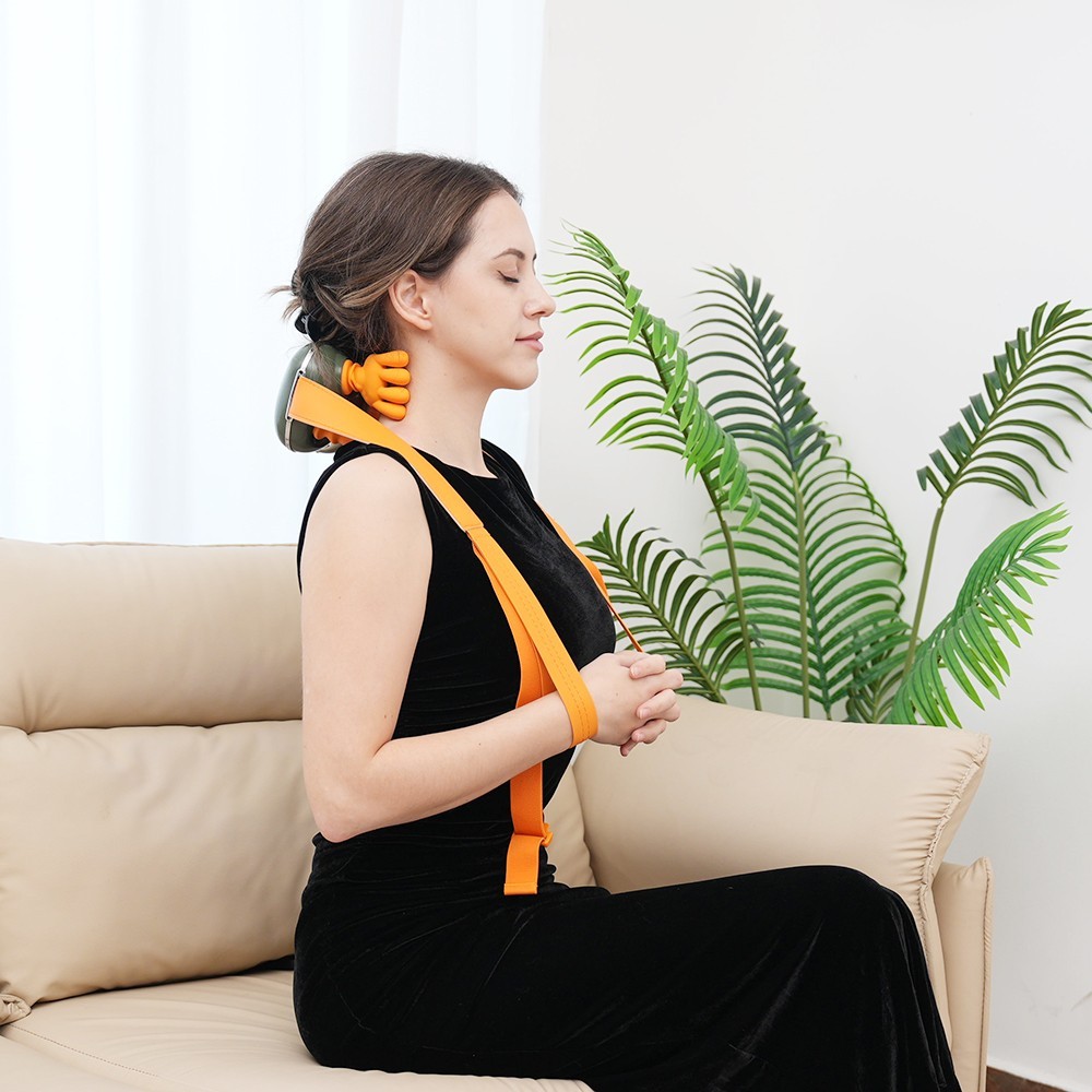 Electric Neck Shoulder Massager Heated 5D Shiatsu Back Massage for Pain Relief
