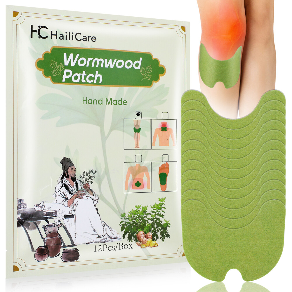 120Pcs Herbal Knee Patch Wormwood Plaster for Knee Support & Muscle Pain Relief