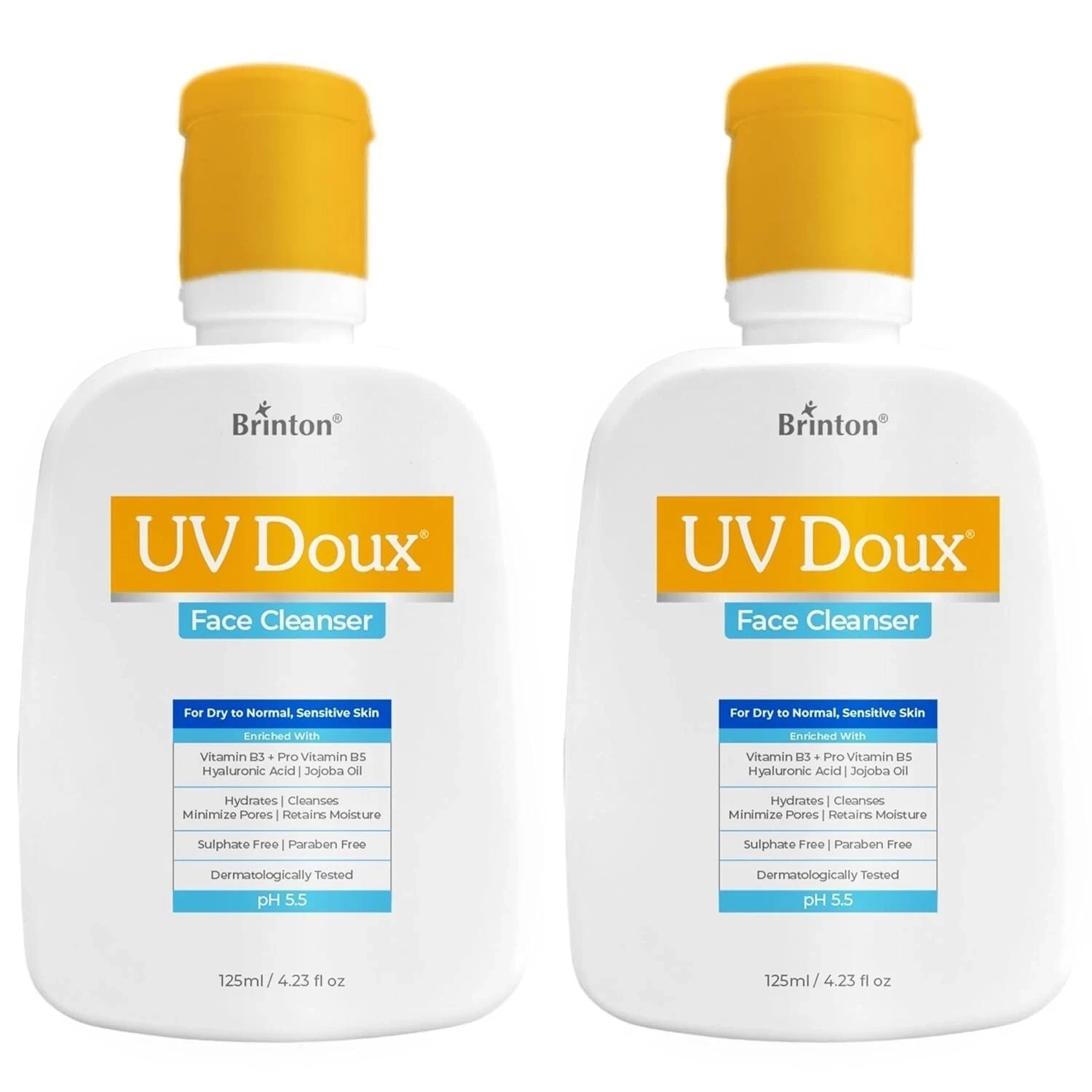 Brinton UV Doux Face Cleanser 125 ml (Pack of 2)