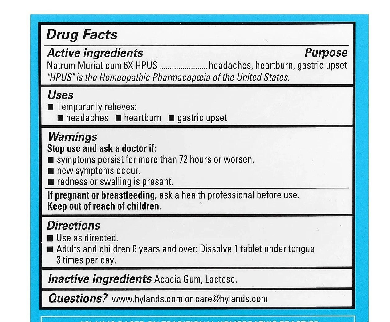 2 Pack, Hylands Cell Salt #9, Nat Mur 6X, (100 + 100 Tablets) Exp. 2027