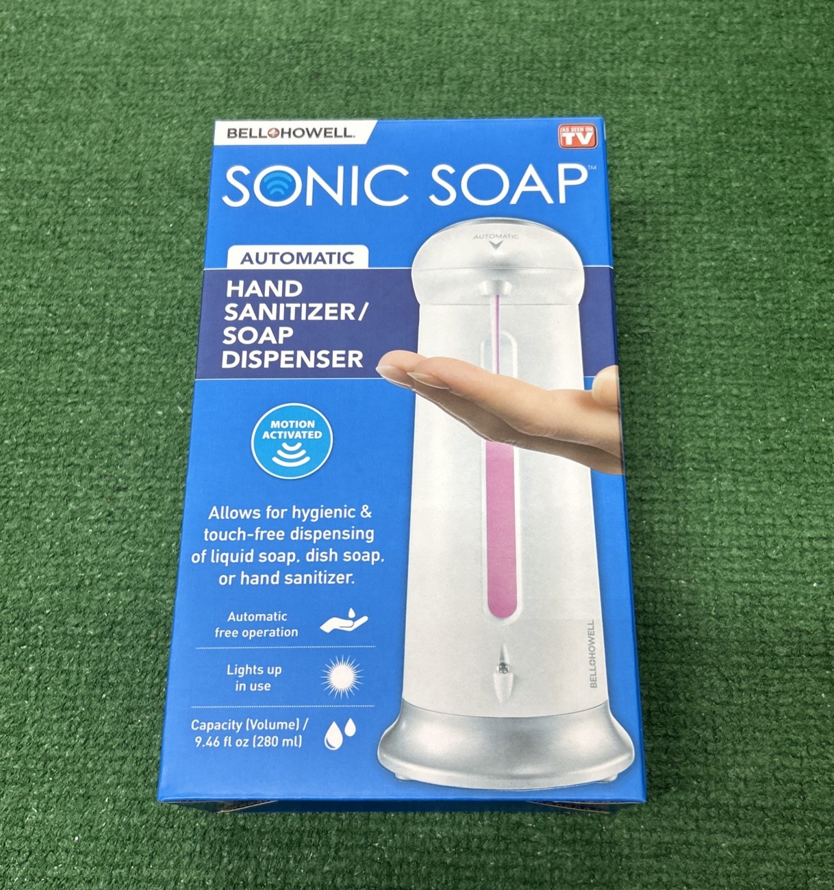 Sonic Soap Automatic Dispenser Motion Activated As Seen on TV NEW No Touch