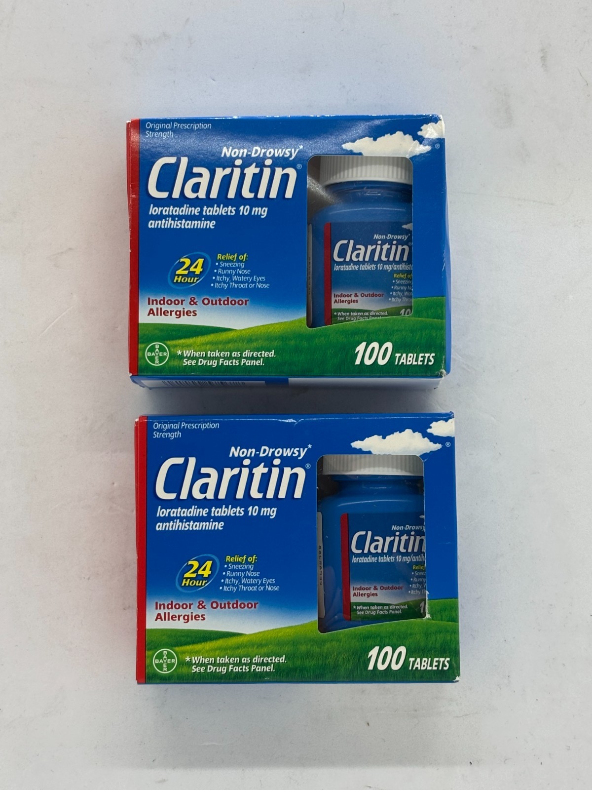 Claritin 24HR Non Drowsy Allergy Relief 2 x 100 Tabs, Exp 12/27, FREE SHIPPING!!