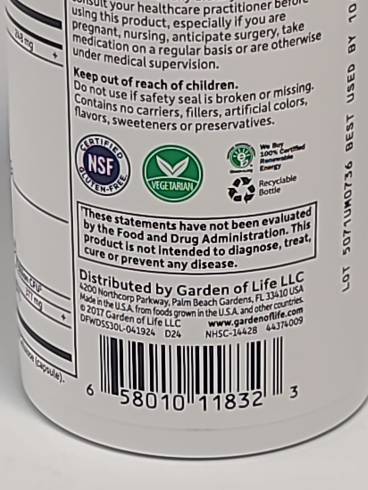 *10/26* Garden Of Life Once Daily Dr. Formulated Probiotics For Women 30 CAPSULE