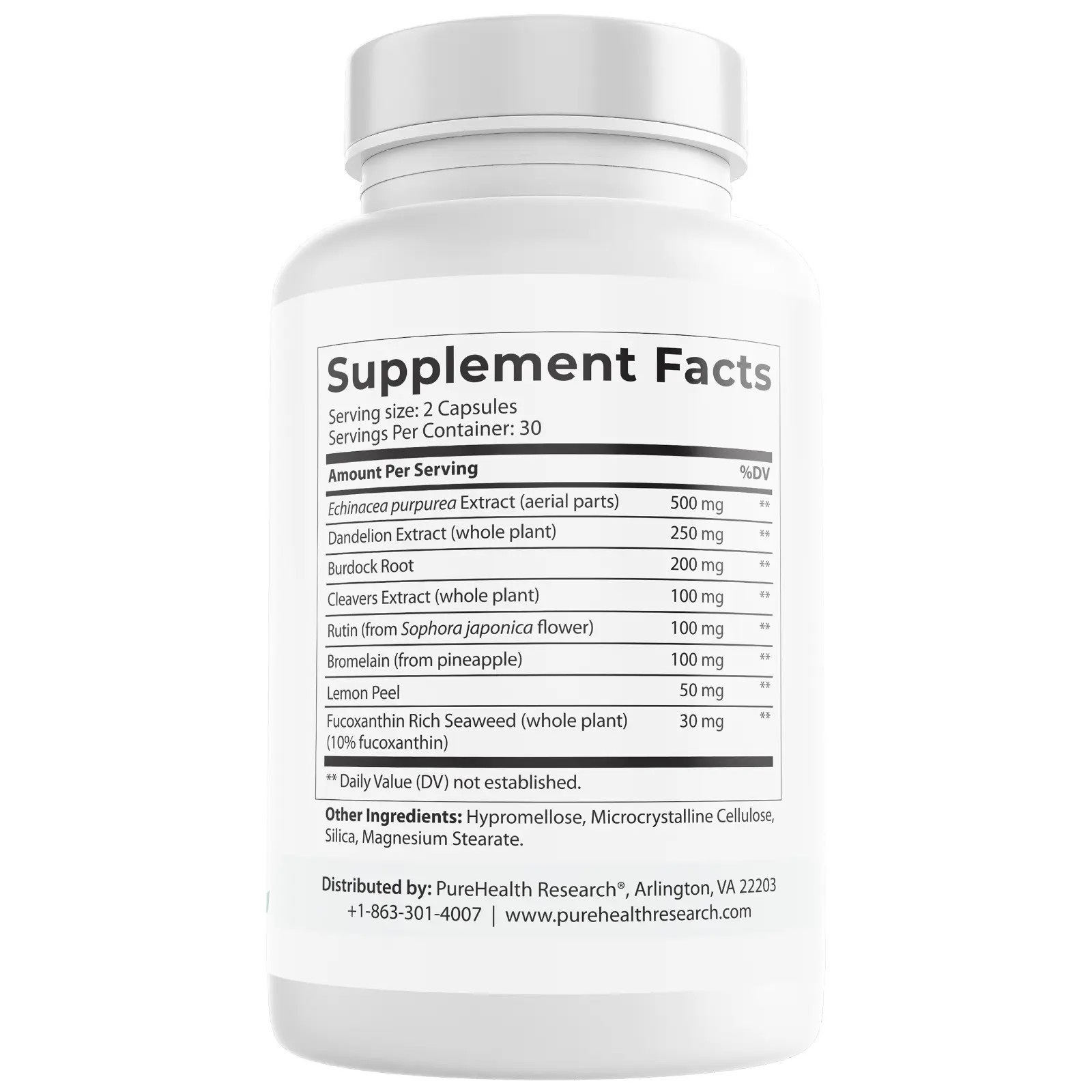 Pure Health Research Lymph System Support – 60 Capsules dietary supplement (USA)